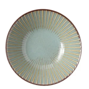 MIYA Company Shallow Bowls^Aiya Green 6.75