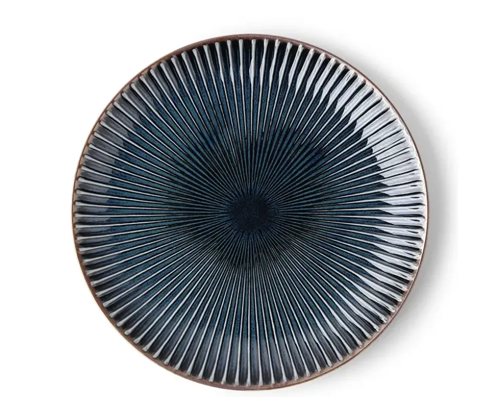 aiya_navy__plate_0-2.webp MIYA Company Large Plates^Aiya Navy 9.25" Plate