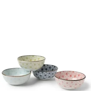 MIYA Company Sauce Dishes^Asanoha 3 Oz. Sauce Bowl Set