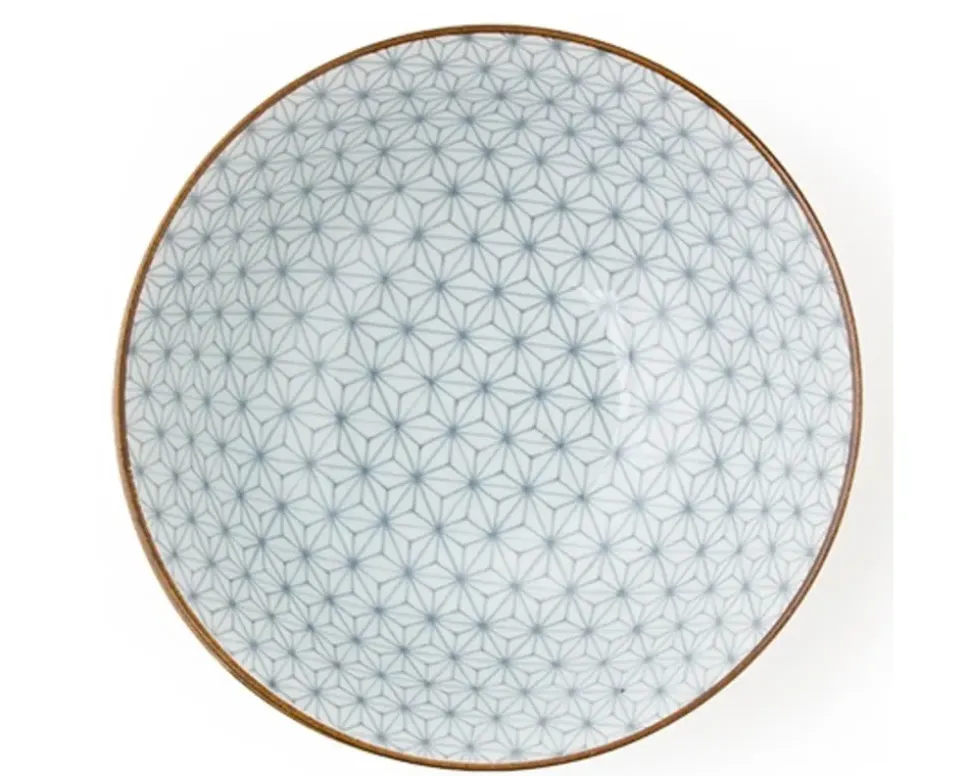 asanoha_colors__bowl__gra_3.webp MIYA Company Ramen Bowls^Asanoha Colors 7.25" Bowl - Gray