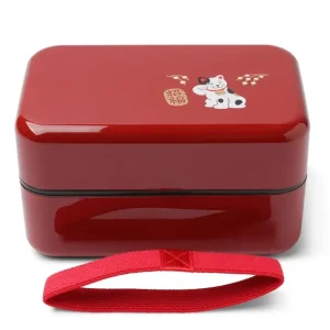 MIYA Company Bento Sets^Bento Box Fortune Cat Red