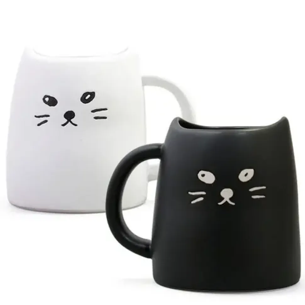 black__white_cat_mug_set_0.webp MIYA Company Cats^Black & White Cat Mug Set