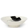 MIYA Company Serving Bowls & Plates^Black Brush Stroke 9.75" Serving Bowl