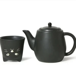 MIYA Company Cats^Black Cat Tea Set