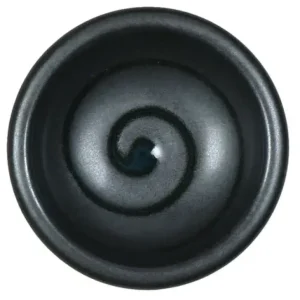 MIYA Company Sauce Dishes^Black Swirl 3" Sauce Dish