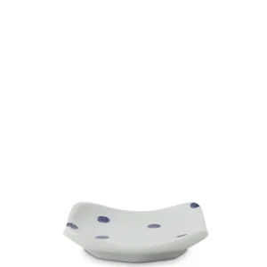 MIYA Company Sauce Dishes^Blue & White Dots 3.5