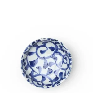 MIYA Company Sauce Dishes^Blue & White Karakusa 3.75