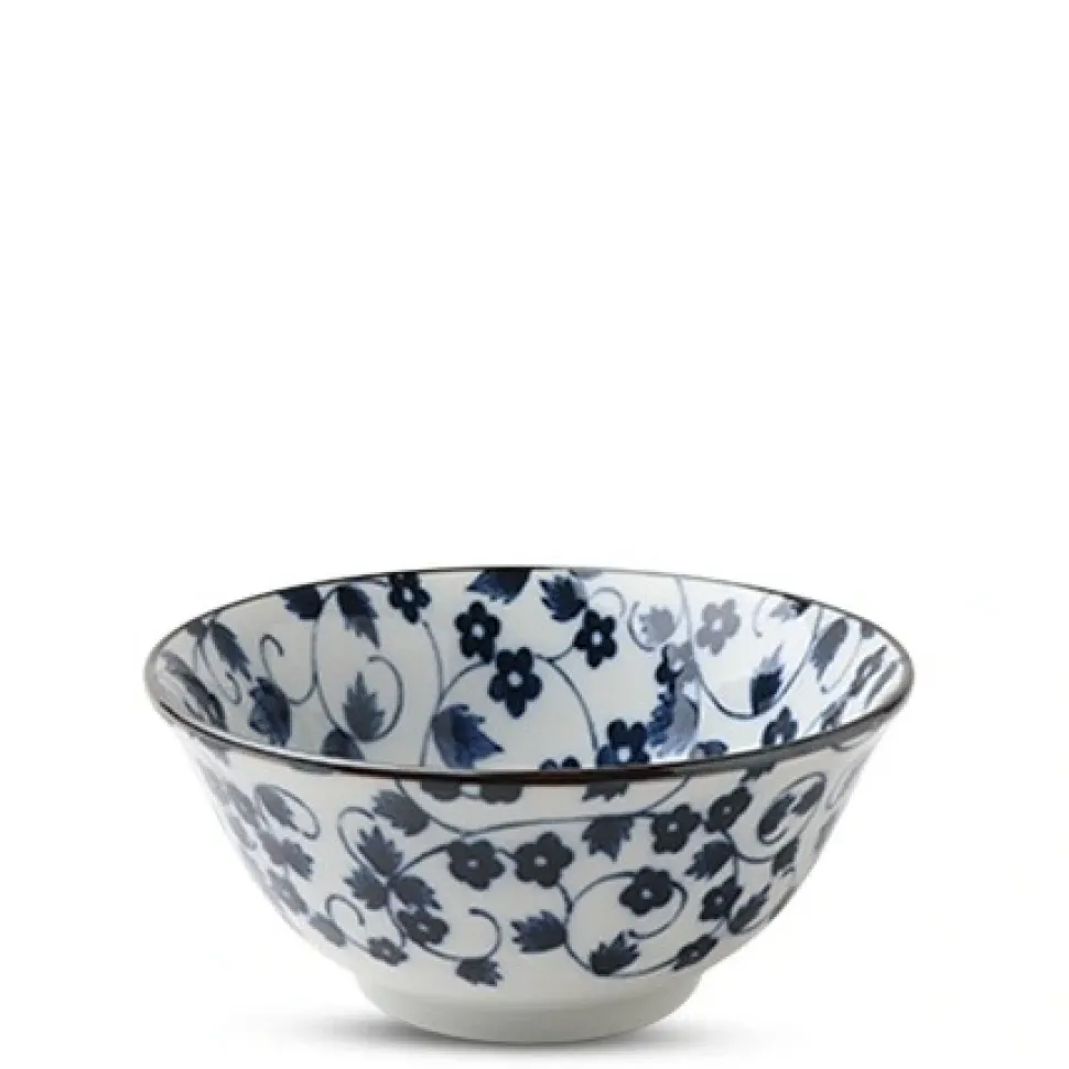 blue__white_kiku_karakusa_0.webp MIYA Company Blue & White 6" Bowls^Blue & White Kiku Karakusa 5.75" Bowl