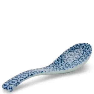 MIYA Company Soup Spoons^Blue & White Soup Spoon Set