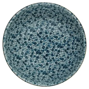 MIYA Company Serving Bowls & Plates^Blue Flowers 8.25