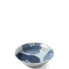 MIYA Company Sauce Dishes^Blue Textile Petals Sauce Dish