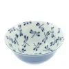 MIYA Company Medium Bowls^Bowl Blue & White Dragonfly 6"