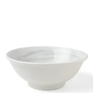 MIYA Company Ramen Bowls^Bowl White Water Swirls 8-1/2"