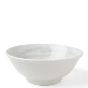 MIYA Company Ramen Bowls^Bowl White Water Swirls 8-1/2"