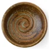 MIYA Company Sauce Dishes^Brown Swirl 3.25" Sauce Dish