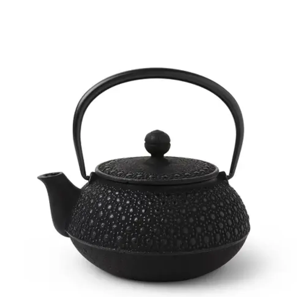 cast_iron_teapot_black_ho_0.webp MIYA Company Teapots - Cast Iron^Cast Iron Teapot Black Honeycomb 0.65L