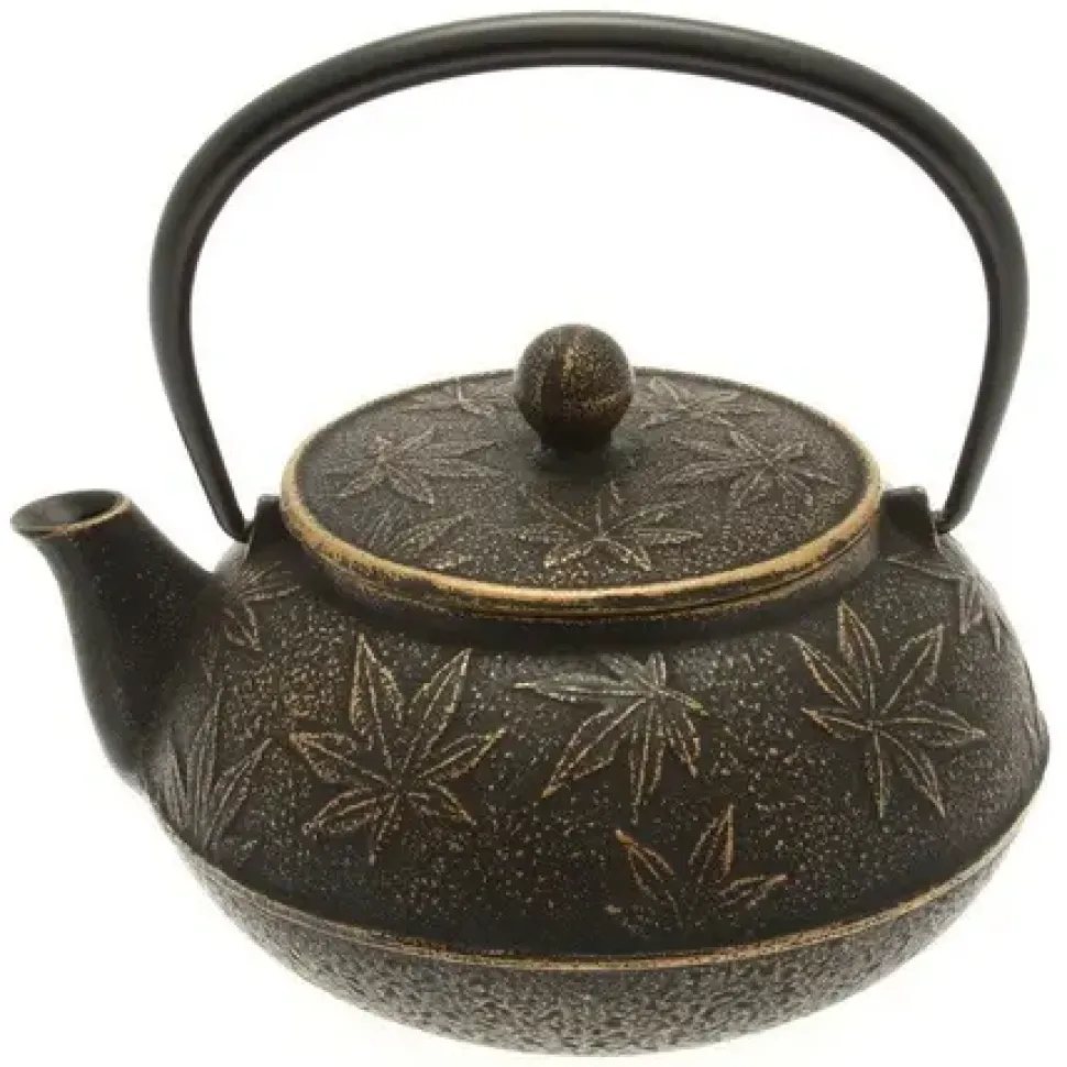 cast_iron_teapot_black_ma_0.webp MIYA Company Teapots - Cast Iron^Cast Iron Teapot Black Maple