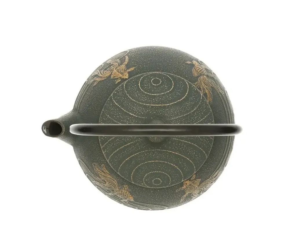 cast_iron_teapot_bronze_g_1.webp MIYA Company Teapots - Cast Iron^Cast Iron Teapot Bronze Goldfish
