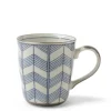 MIYA Company Mugs^Celadon Chevron 8 Oz. Mug