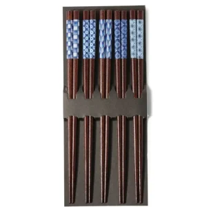 MIYA Company Chopsticks^Chopsticks Set Wood Aizome Patterns
