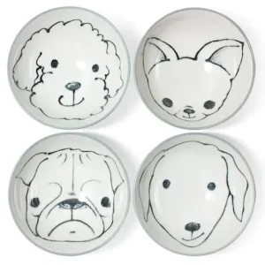 MIYA Company Dogs^Dog Days 4.5" Rice Bowl Set