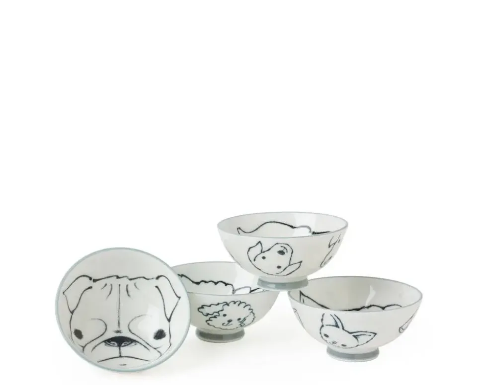 dog_days__rice_bowl_set_2.webp MIYA Company Dogs^Dog Days 4.5" Rice Bowl Set