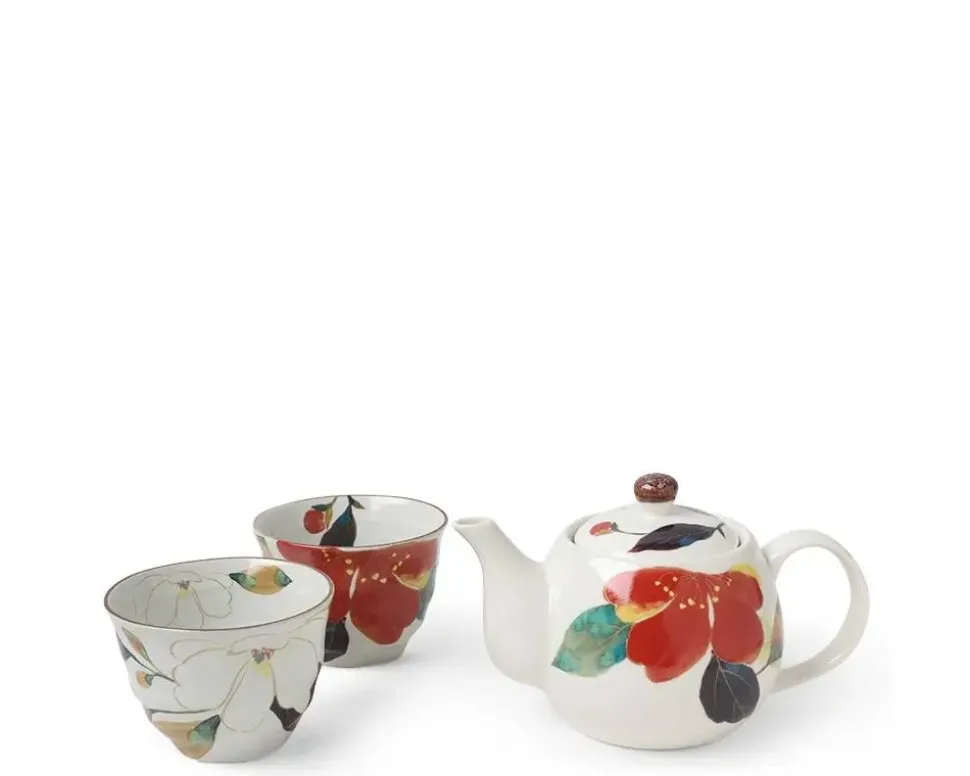 floral_fall_tea_set_1.webp MIYA Company Tea Sets - Ceramic^Floral Fall Tea Set