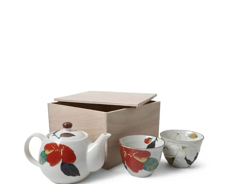 floral_fall_tea_set_2.webp MIYA Company Tea Sets - Ceramic^Floral Fall Tea Set