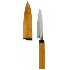 MIYA Company Knives^Fruit Knife Brown With Sheath