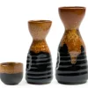 MIYA Company Sake Bottles & Cups^Golden Tenmoku 4 Oz.Sake Bottle