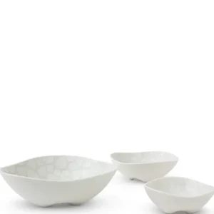 MIYA Company Small Bowls^Gray Floral 3.75