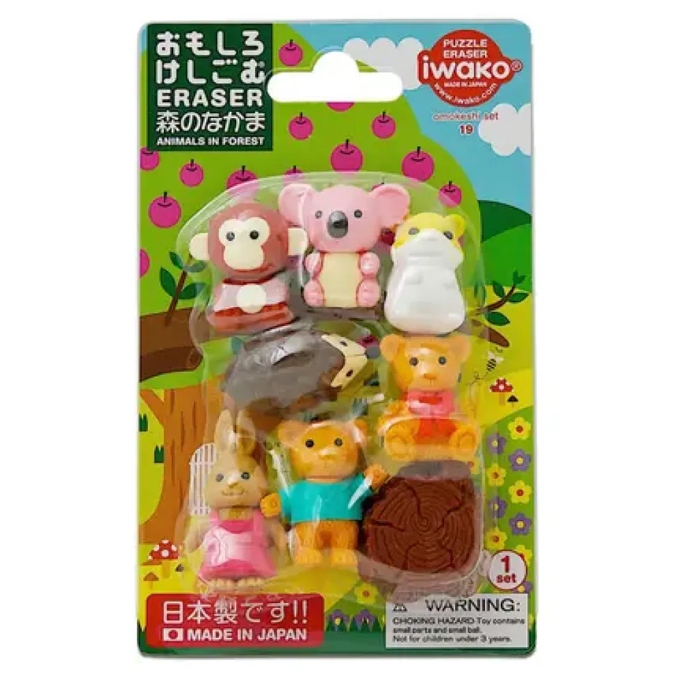 iwako_forest_friends_eras_0.webp MIYA Company Other^Iwako Forest Friends Eraser Pack At Miya