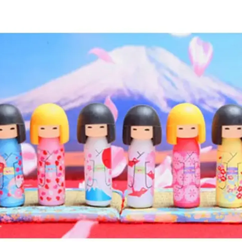 iwako_kokeshi_doll_eraser_0.webp MIYA Company Figurines^Iwako Kokeshi Doll Erasers At Miya