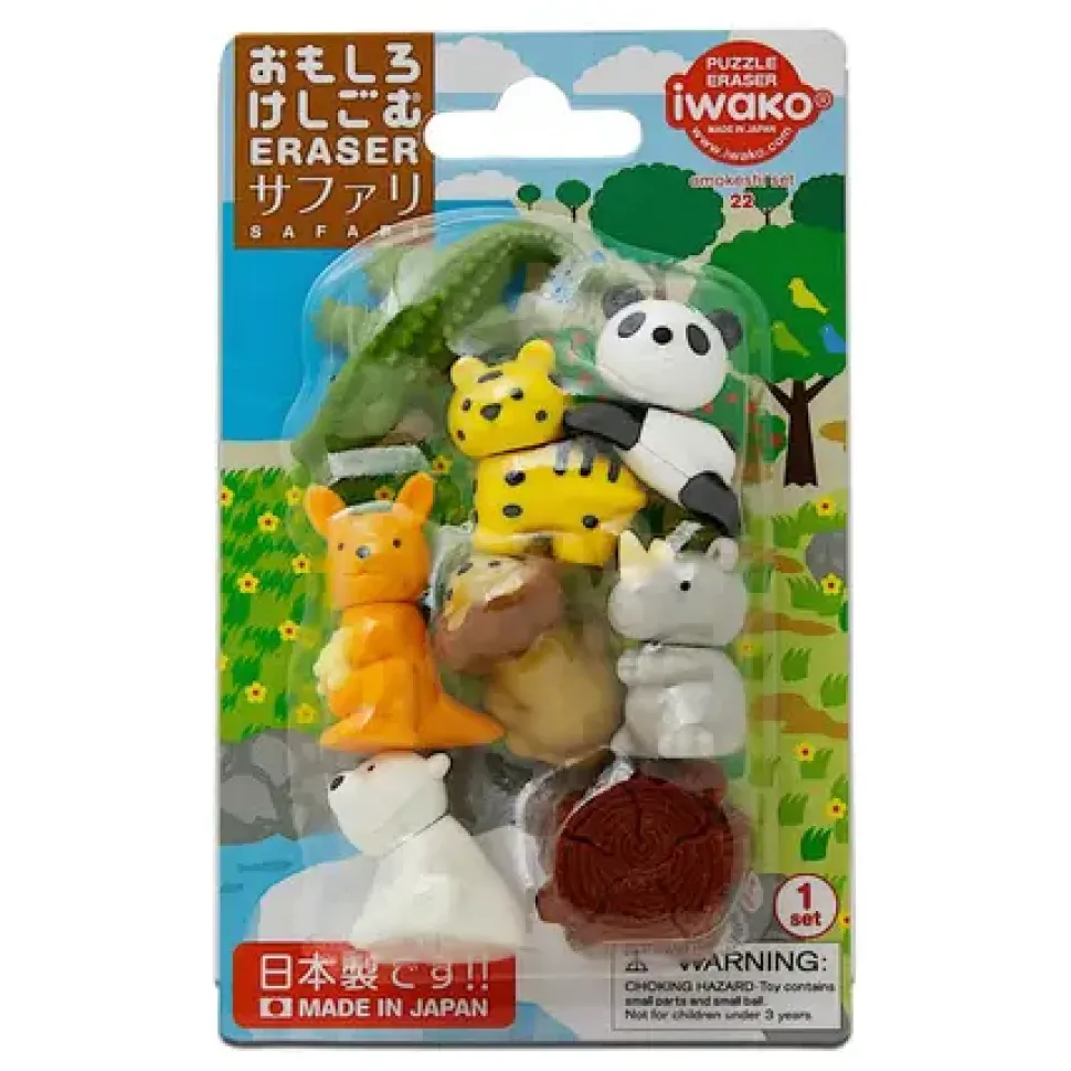 iwako_safari_animals_eras_0.webp MIYA Company Other^Iwako Safari Animals Eraser Pack At Miya