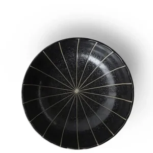 MIYA Company Medium Bowls^Kasa Lines Black 5.5