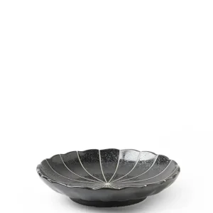 MIYA Company Small Plates^Kasa Lines Black 4.75