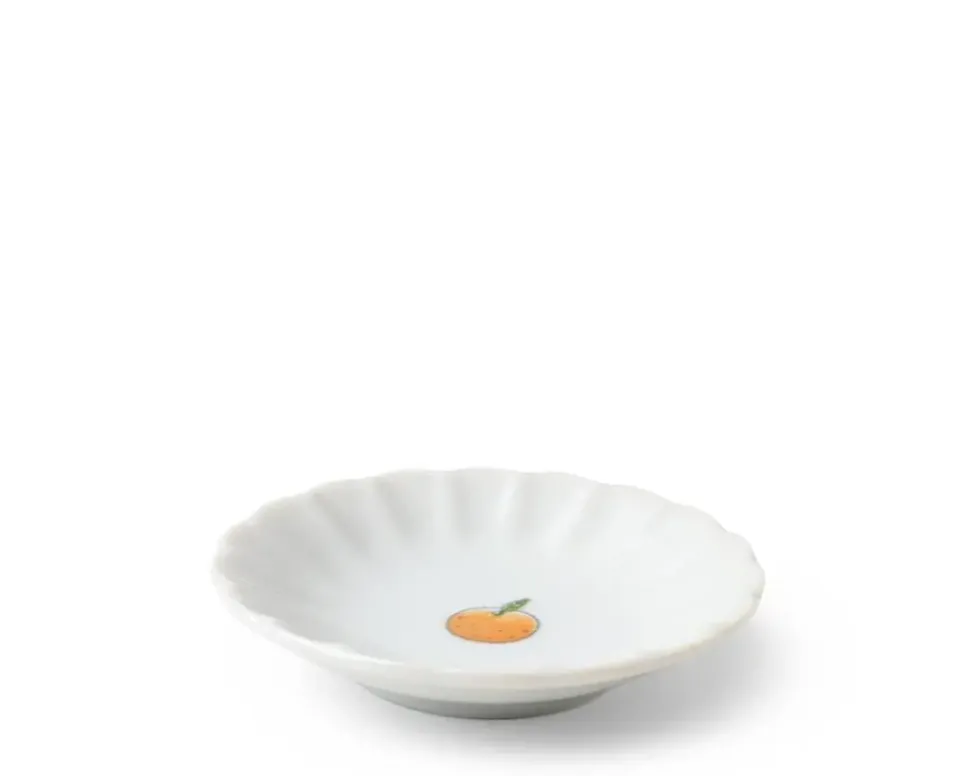 kudamono_sauce_dish_orang_2.webp MIYA Company Plates^Kudamono Sauce Dish Orange