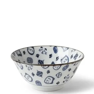 MIYA Company Bowls^Maneki Neko Blue 5.75" Bowl
