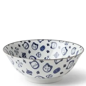 MIYA Company Bowls^Maneki Neko Blue 7.75" Bowl