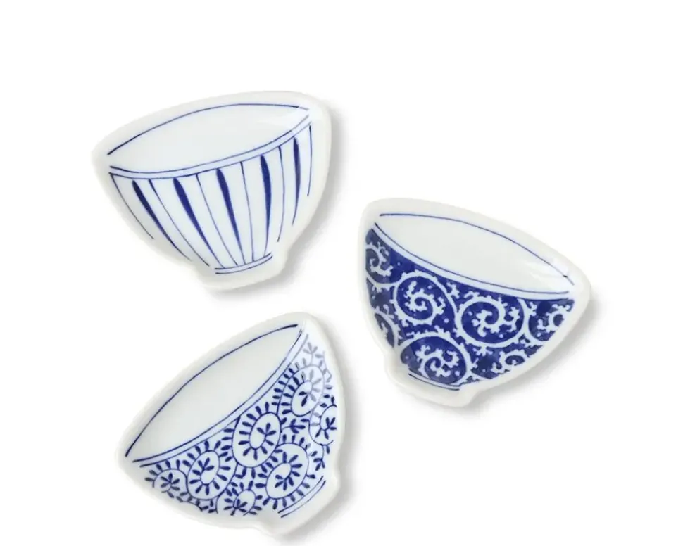 mini_plate__blue__white_t_2.webp MIYA Company Sauce Dishes^Mini Plate 3.75" Blue & White Teacup Check
