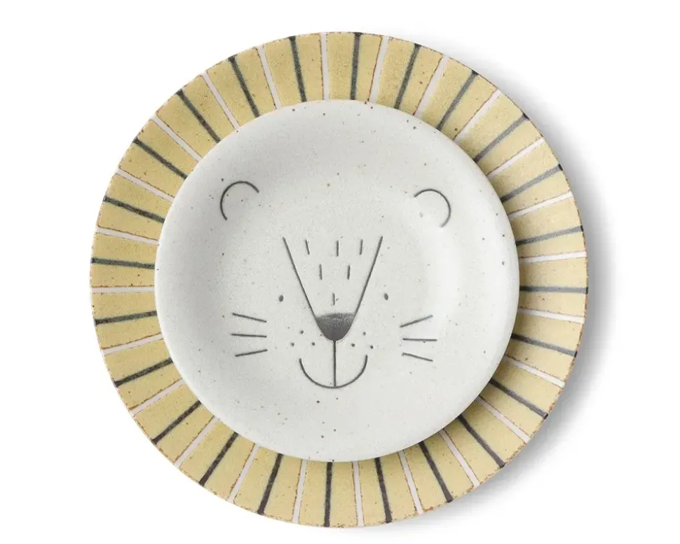 mogu_mogu_lion_plate__2-1.webp MIYA Company Plates^Mogu Mogu Lion Plate 6.5"