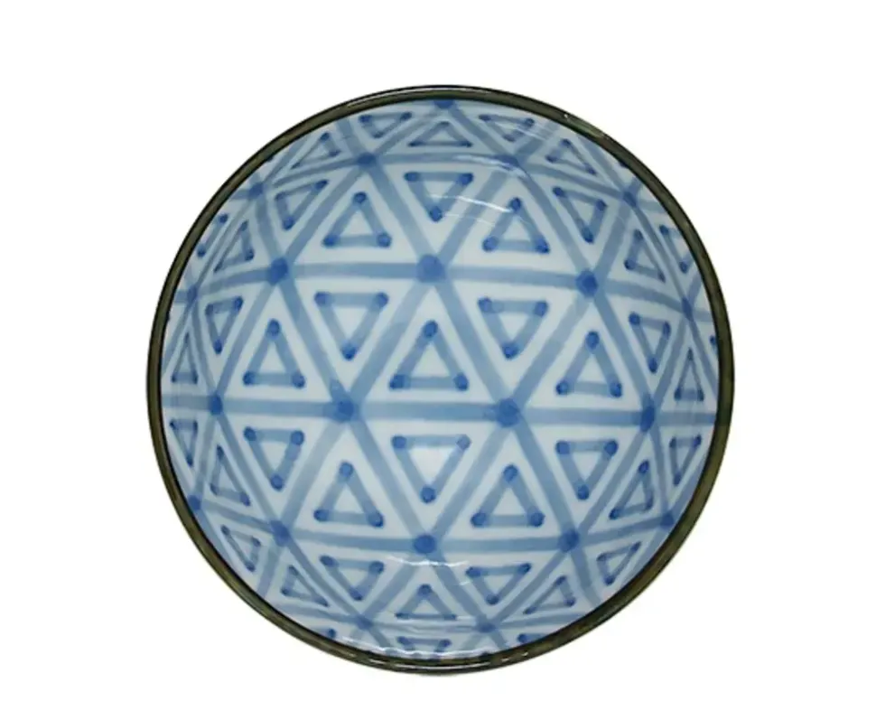 monyou__sankaku_rice_bowl_2.webp MIYA Company Rice Bowls^Monyou 4.25" Sankaku Rice Bowl