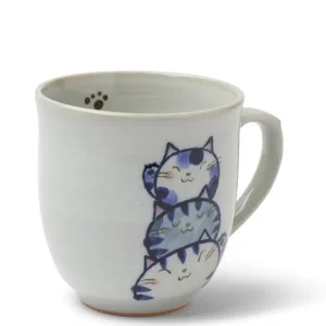 MIYA Company Cups/Mugs^Mug Cat Trio Blue