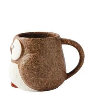 MIYA Company Cups/Mugs^Mug Owl Brown 11 Oz.