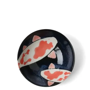 MIYA Company Shallow Bowls^Namako Koi 5.75