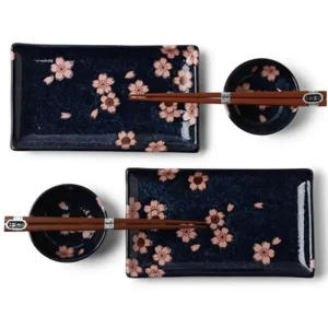 MIYA Company Plate Sets^Namako Pink Sakura Sushi For Two Set