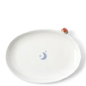 MIYA Company Plates^Plate Owl & Moon Design