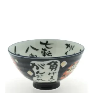 MIYA Company Tableware^Rice Bowl Daruma Dark Blue