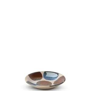 MIYA Company Sauce Dishes^Rustic Blue & Brown 3.5