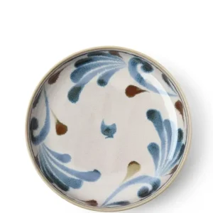 MIYA Company Shallow Bowls^Rustic Blue Vines 7.75
